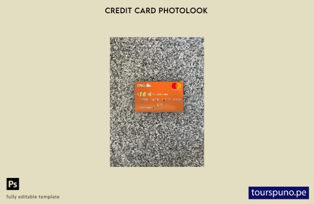 listo para imprimir Plantilla frontal de aspecto fotográfico de Holanda ING Oran